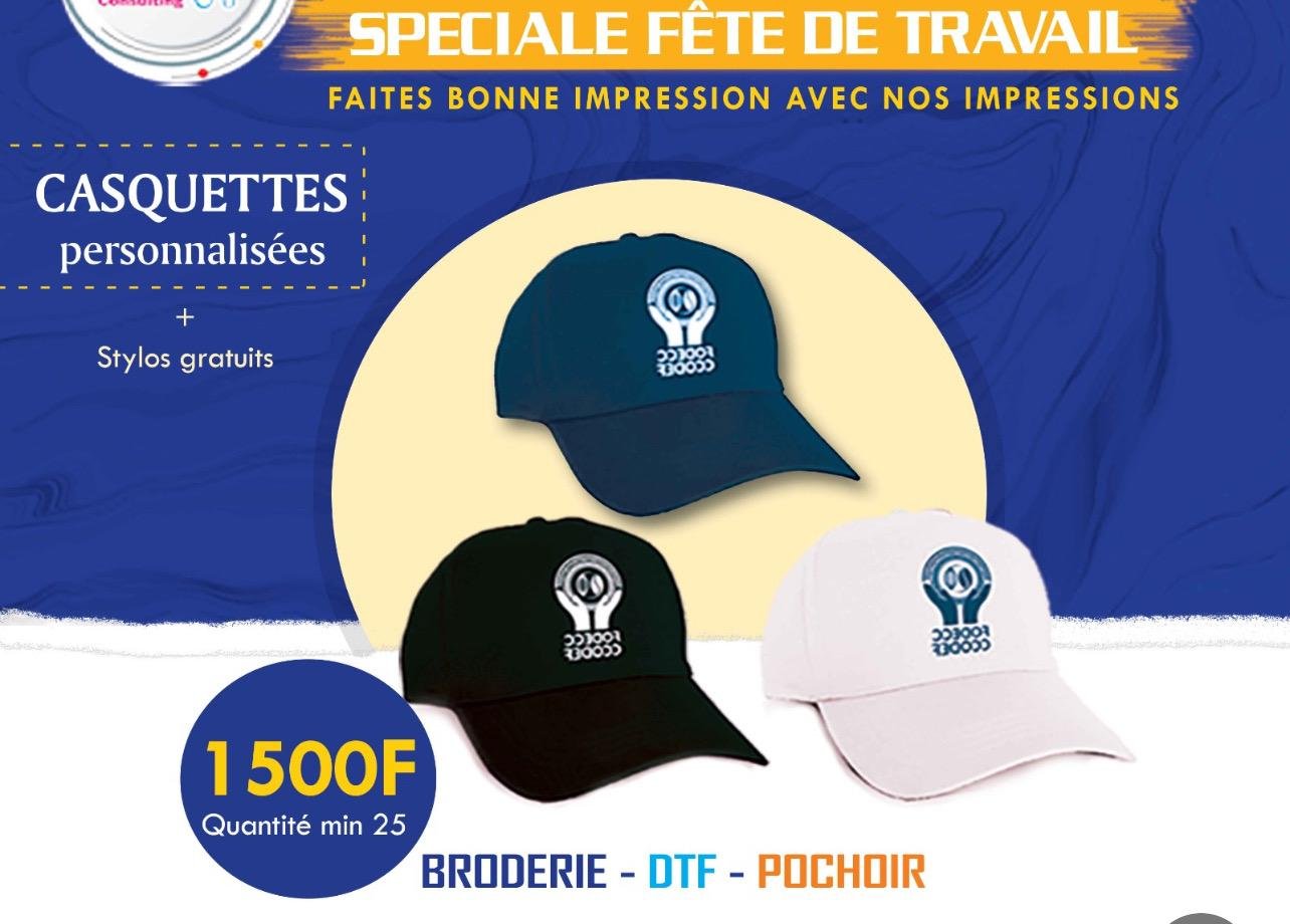 Casquette personnalisable – Avec impression logo